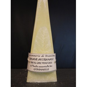 Bougie citronnelle pyramide 100 % naturelle